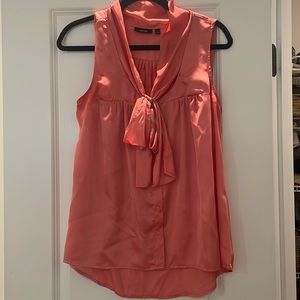 Apt. 9 pink silky sleeveless blouse